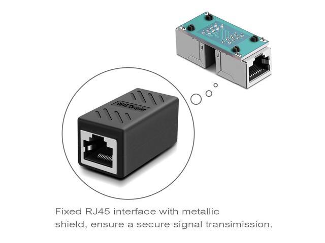 Y. D.F RJ45 Coupler, Ethernet Connectors, Hielded in-Line Coupler for Cat7/Cat6/Cat5e/Cat5 Ethernet Cable Extender Connector - Female to Female...