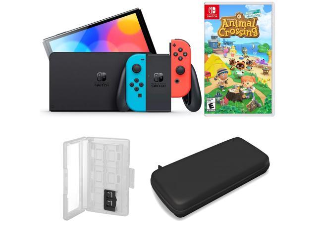 UPC 658580285968 product image for Nintendo Switch OLED in Neon with Animal Crossing and Accessories | upcitemdb.com