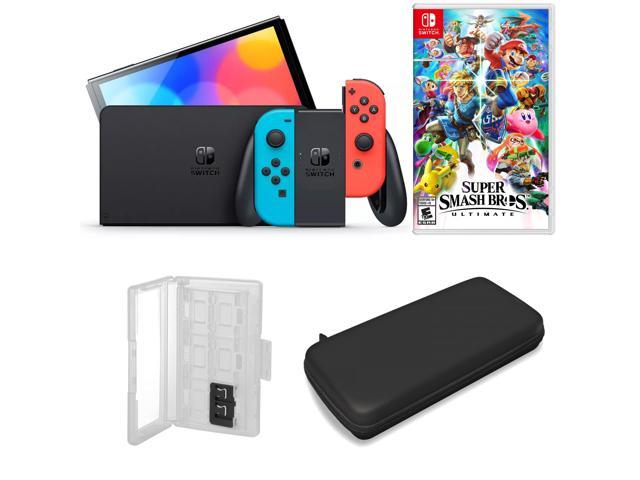 UPC 658580285944 product image for Nintendo Switch OLED in Neon with Super Smash Bros 3 and Accessories | upcitemdb.com