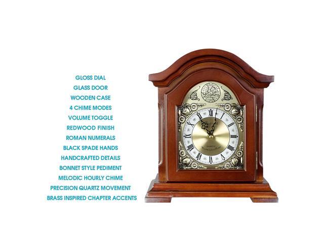 Clock Collection Redwood Mantel clock with Chime
