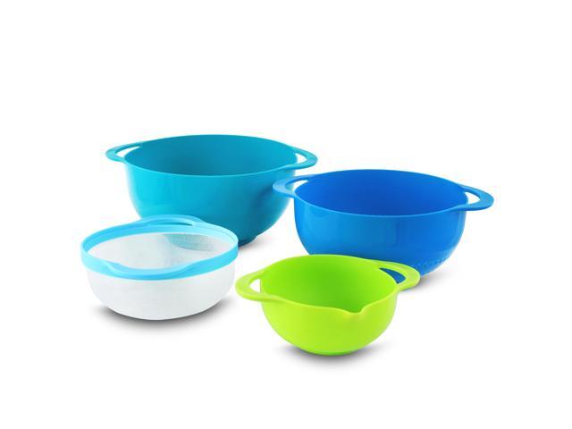MegaChef Multipurpose Stackable Mixing Bowl and Measuring Cup Set