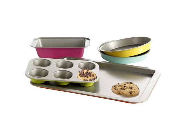 Gibson Home Color Splash Lyneham 5 pc Carbon Steel Bakeware Set 93597261M