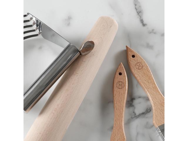 Martha Stewart 4 Piece Wood and Stainless Steel Baking Gadget Set