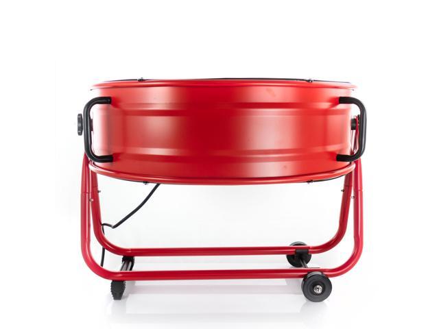 Vie Air 24 Inch Commercial Floor Drum Fan in Red