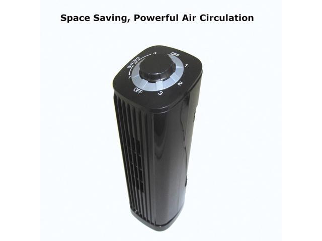 Optimus F-7348BK 14 Inch Portable Ultra-Slim Desktop Tower Fan in Black