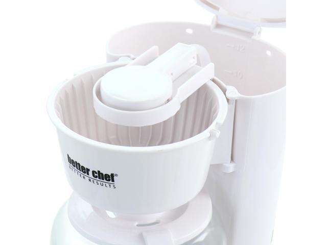 Better Chef 12 Cup 900 Watt Coffee Maker in White