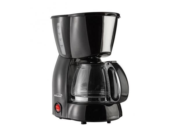 Brentwood TS-213BK White 4 Cups Coffee Maker, White