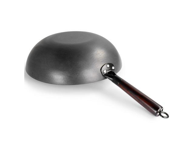 Gibson Home Hammered 13 Inch Heavy Gauge Carbon Steel Wok in Black
