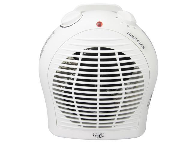 Vie Air VA-305 1500W Portable 2-Settings Home Fan Heater, White
