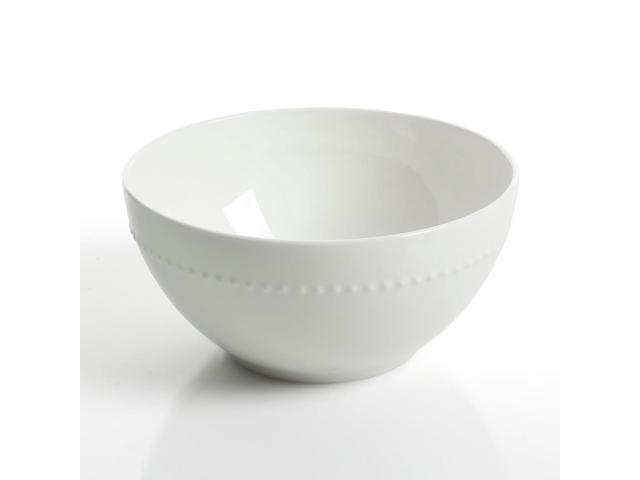 Gibson Elite Gracious Dining 16 Piece Bone China Double Bowl Dinnerware Set in White