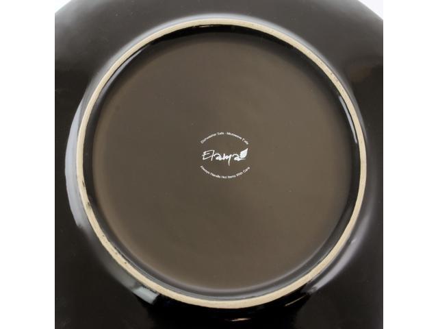 Elama Floral Accents 16 Piece Dinnerware Set in Blue