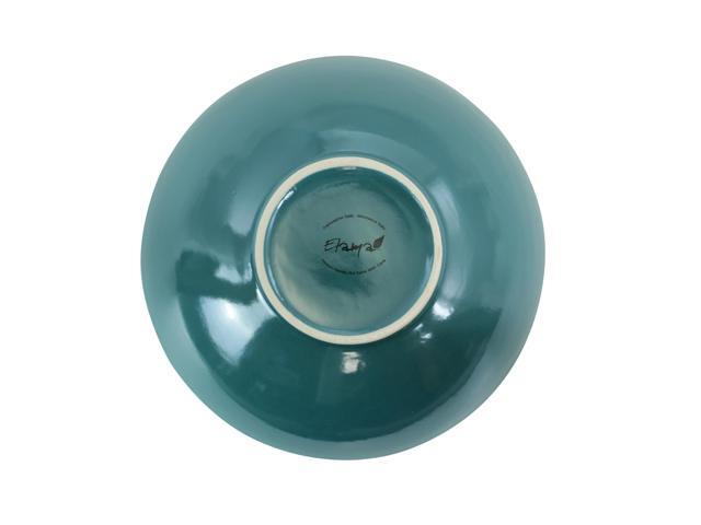 Elama Sea Foam Mozaic 16 Piece Luxurious Stoneware Dinnerware with Complete Setting for 4
