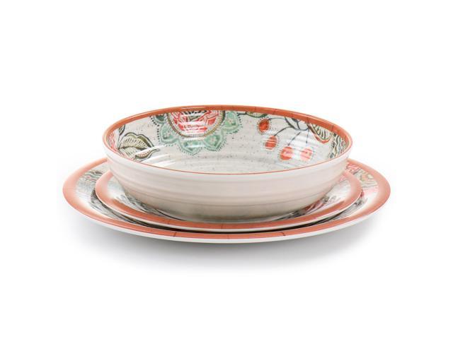 Elama Ester 12 Piece Melamine Dinnerware Set