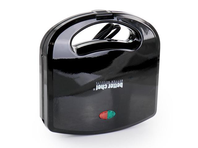 Better Chef Panini Contact Grill- Black With Stainless Steel