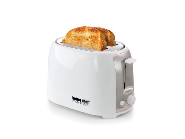 Better Chef - 2-Slice Extra-Wide-Slot Toaster - White