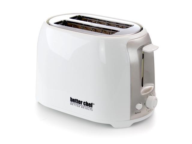 Better Chef - 2-Slice Extra-Wide-Slot Toaster - White