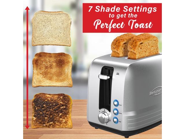 Brentwood Select Extra Wide 2 Slot Stainless Steel Toaster