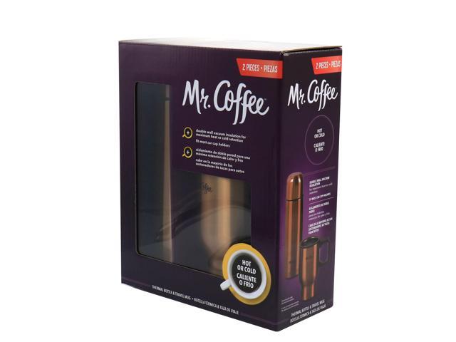 Mr. Coffee 2 Piece Thermal Bottle and Travel Mug in Copper