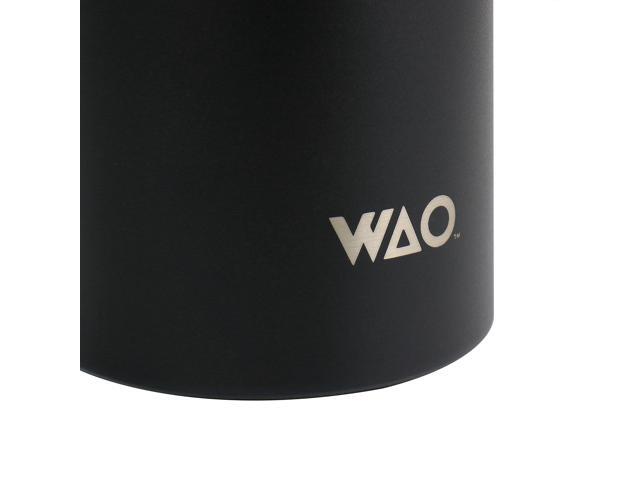 WAO 38 oz. Thermal Bottle with Lid in Matte Black