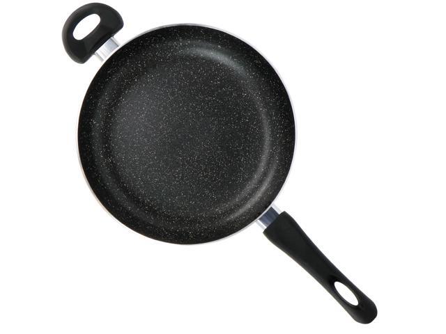 Oster Pallermo 3.5 Quart Aluminum Nonstick Saute Pan in Charcoal with Lid