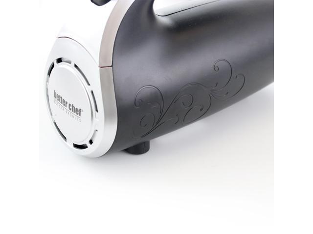 Better Chef IM-814B 5 Speed 150 Watt Hand Mixer with Silver Accents, Black