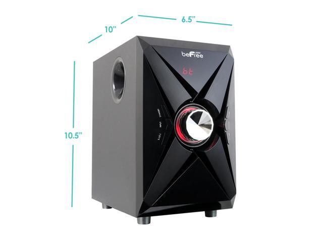 Befree Sound BFS-420 5.1 Channel Surround Sound Bluetooth Speaker System, Orange