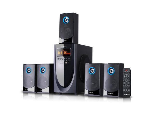 BeFree Sound BFS-520 5.1 Channel Bluetooth Surround Sound Speaker System - Black