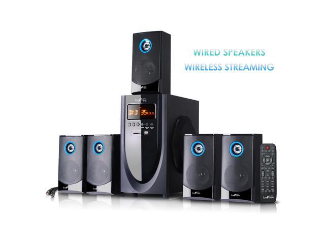 BeFree Sound BFS-520 5.1 Channel Bluetooth Surround Sound Speaker System - Black