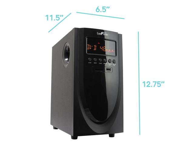 BeFree Sound BFS-520 5.1 Channel Bluetooth Surround Sound Speaker System - Black