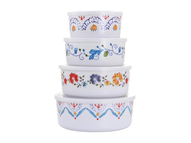 Gibson Home 8 Piece Anaya Round Nesting Food Storage Set