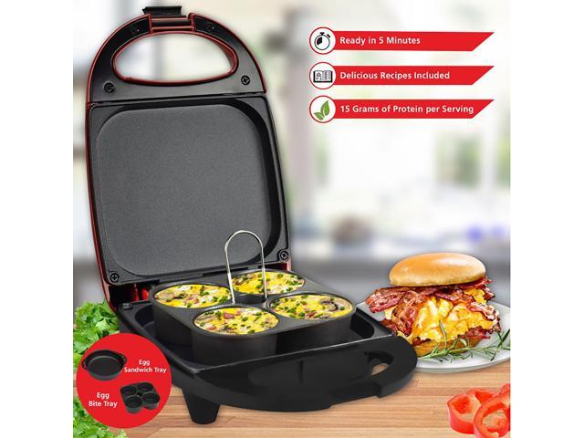 Brentwood Mini Sous Vide Style Egg Bite Maker in Red
