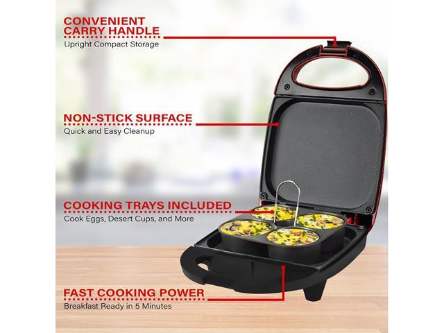 Brentwood Mini Sous Vide Style Egg Bite Maker in Red