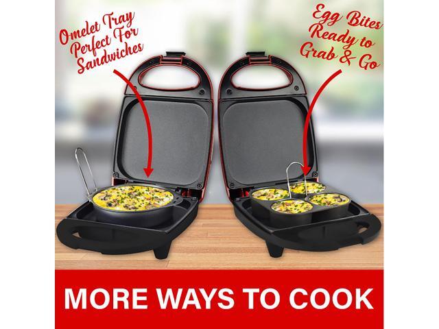 Brentwood Mini Sous Vide Style Egg Bite Maker in Red