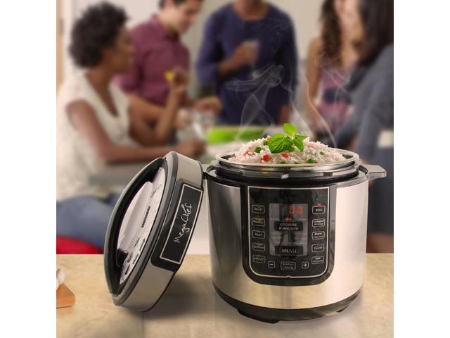 MEGACHEF MCPR100A Quart Digital Pressure Cooker with 14 Pre-set Multi Function