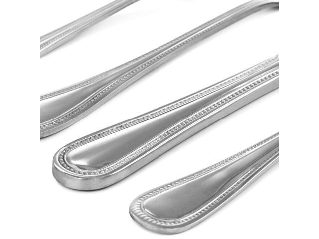 Oster 20 Piece Stainless Steel Flatware and Steak Knife Set