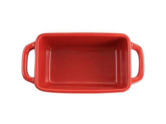 Crock Pot Appleton 6 Piece 12 Ounce Stoneware Mini Loaf Pan Baker Set in Gradient Red