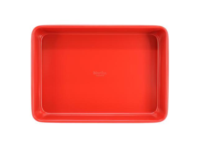 Martha Stewart 3 Piece Carbon Steel Bakeware Set in Red and Plaid