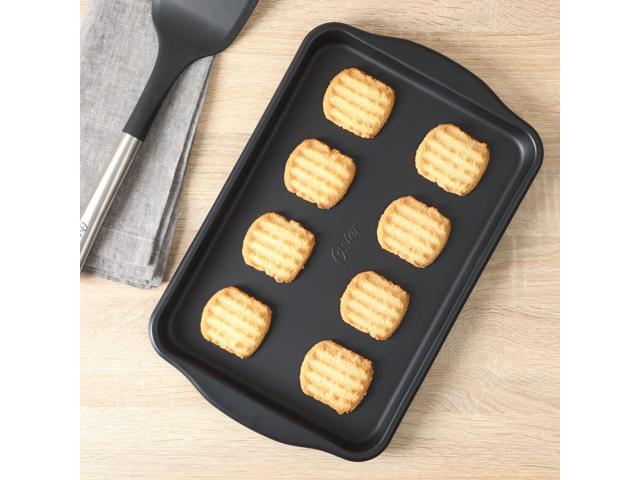 Oster Teston Platinum Collection 13x9 Inch Nonstick Carbon Steel Cookie Sheet in Matte Black