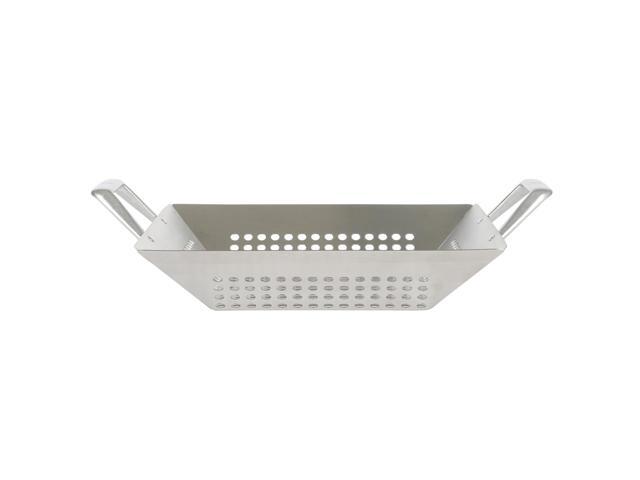 Martha Stewart Amber 12 Inch Square Cast Aluminum BBQ Grill Topper with Handles