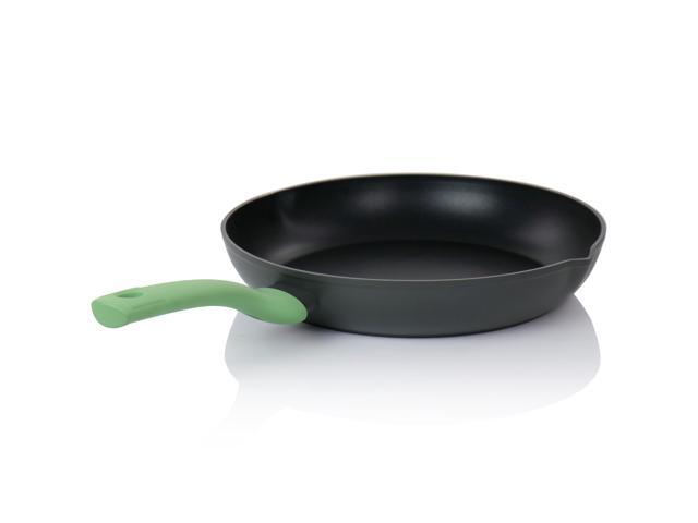 Oster Rigby 9.5 Inch Aluminum Nonstick Frying Pan in Green with Pouring Spouts