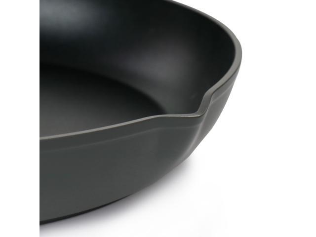 Oster Rigby 9.5 Inch Aluminum Nonstick Frying Pan in Blue with Pouring Spouts