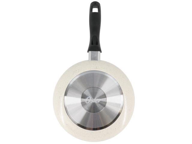 Oster Clairborne 9.5 Inch Round Nonstick Aluminum Frying Pan in Linen