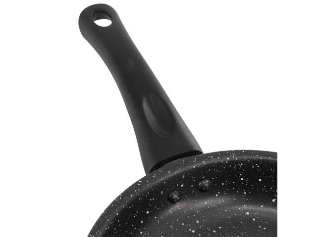 Gibson Home Delhi 11 Inch Round Nonstick Carbon Steel Frying Pan in Black