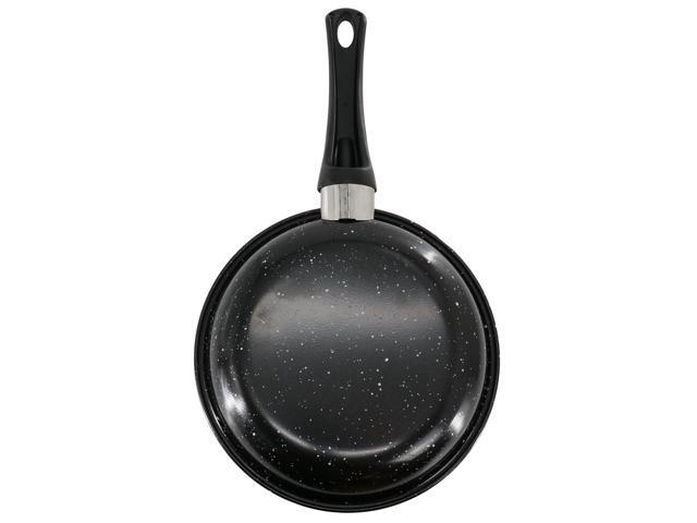 Gibson Home Delhi 8 Inch Round Nonstick Carbon Steel Frying Pan in Black