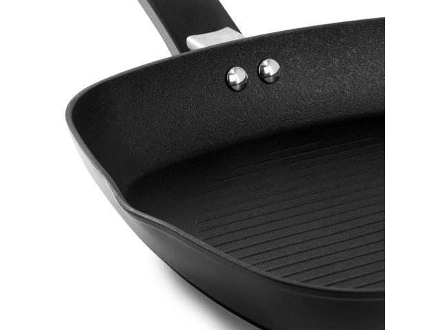 Oster Connelly 10 Inch Nonstick Aluminum Grill Pan in Black