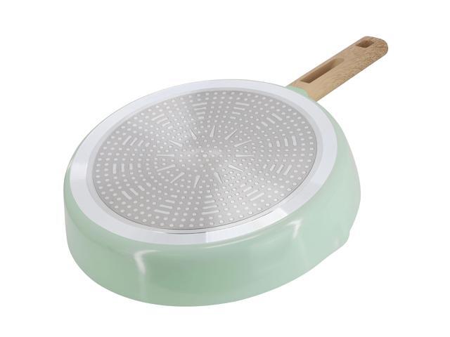 Gibson Home Marbleton Ceramic Nonstick Alumium 11 Inch Frying Pan in Mint