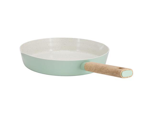 Gibson Home Marbleton Ceramic Nonstick Alumium 9.5 Inch Frying Pan in Mint