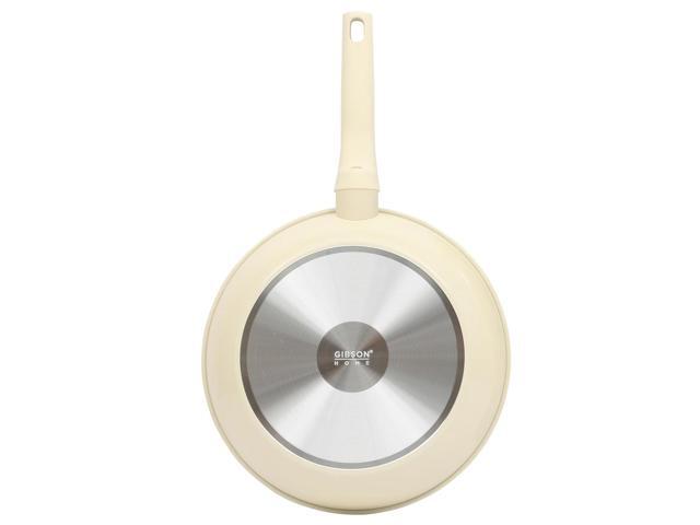 Gibson Home Barnsdall 12 Inch Nonstick Aluminum Frying Pan in Linen