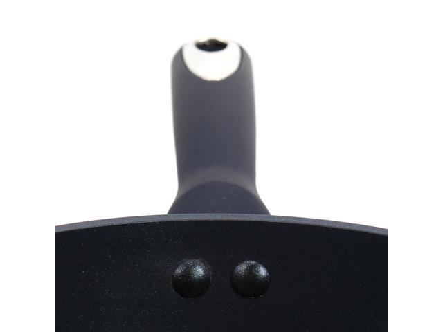 Oster Hawke 1.9 Quart Ceramic Nonstick Aluminum Saucepan with Lid in Dark Blue