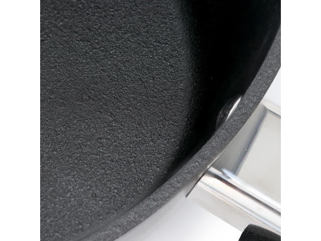 Oster Connelly 2.5 Quart Textured Nonstick Aluminum Saucepan with Lid in Black